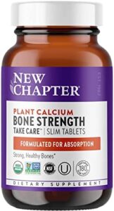 New Chapter Calcium Dietary supplement – Bone Strength Organic Purple Maritime Algae Calcium – with Vitamin D3+K2 + Magnesium, 70+ Trace Minerals for Bone Overall health, Gluten Absolutely free, Uncomplicated to Swallow – 180 Trim Tablets